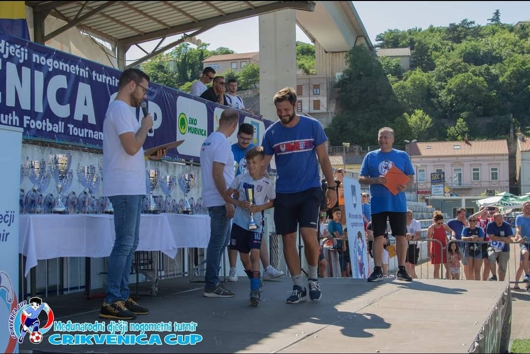 Dodjela nagrada na nogometnom međunarodnom turniru u Crikvenici